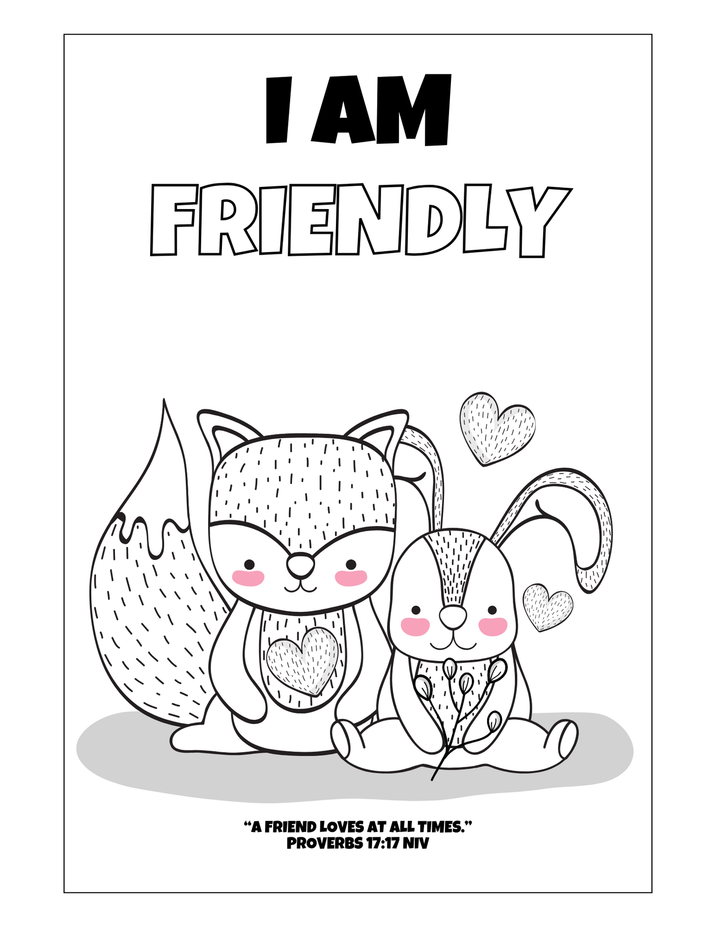 Christian Affirmations Coloring Pages for Kids: 38 Adorable, Inspirational Illustrations with Inspiring Bible Verses